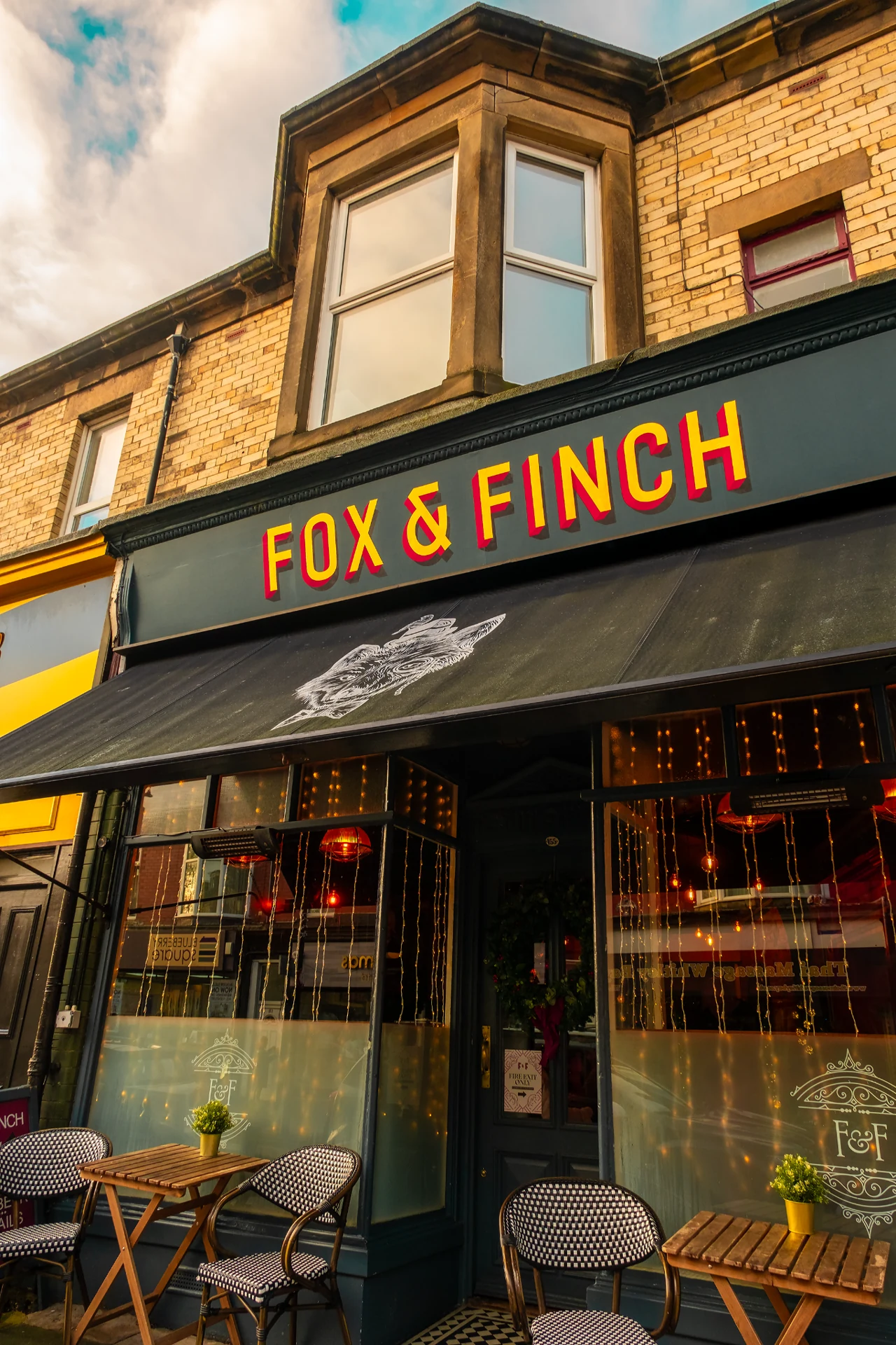 Fox & Finch frontage on Park View