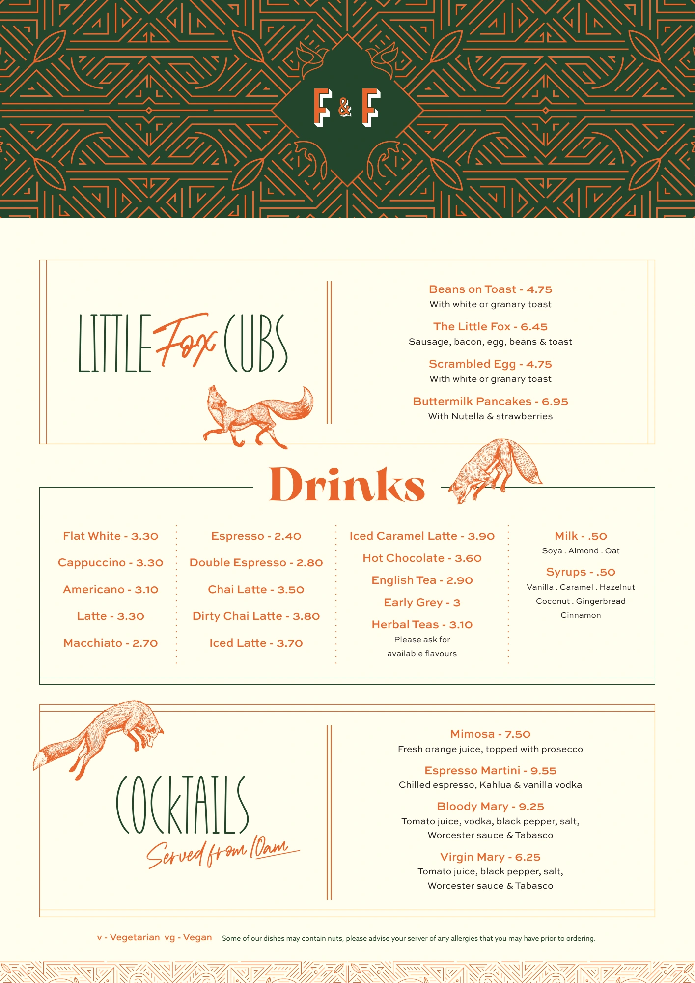Breakfast menu, PDF page 2 of 2